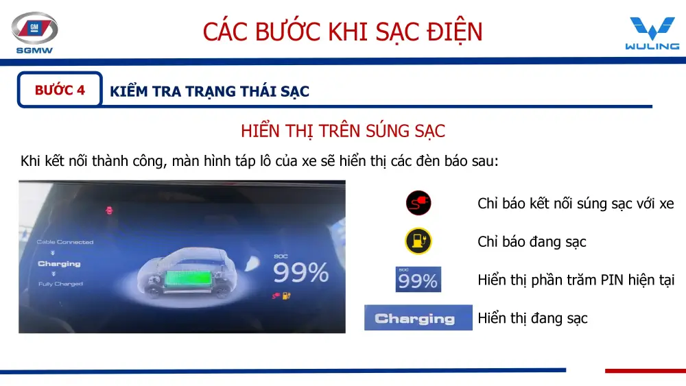 Hướng dẫn sạc xe Wuling 9