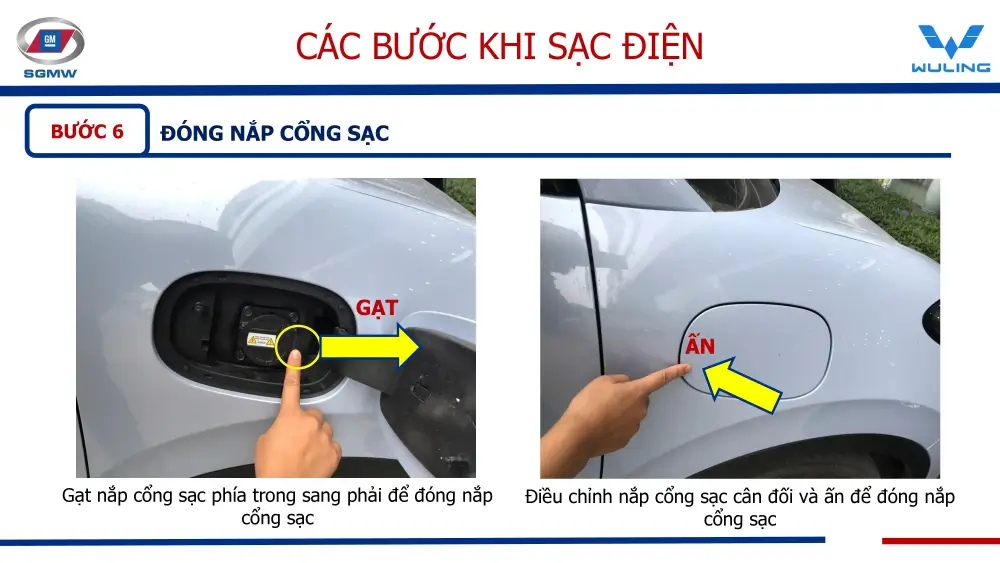Hướng dẫn sạc xe Wuling 11