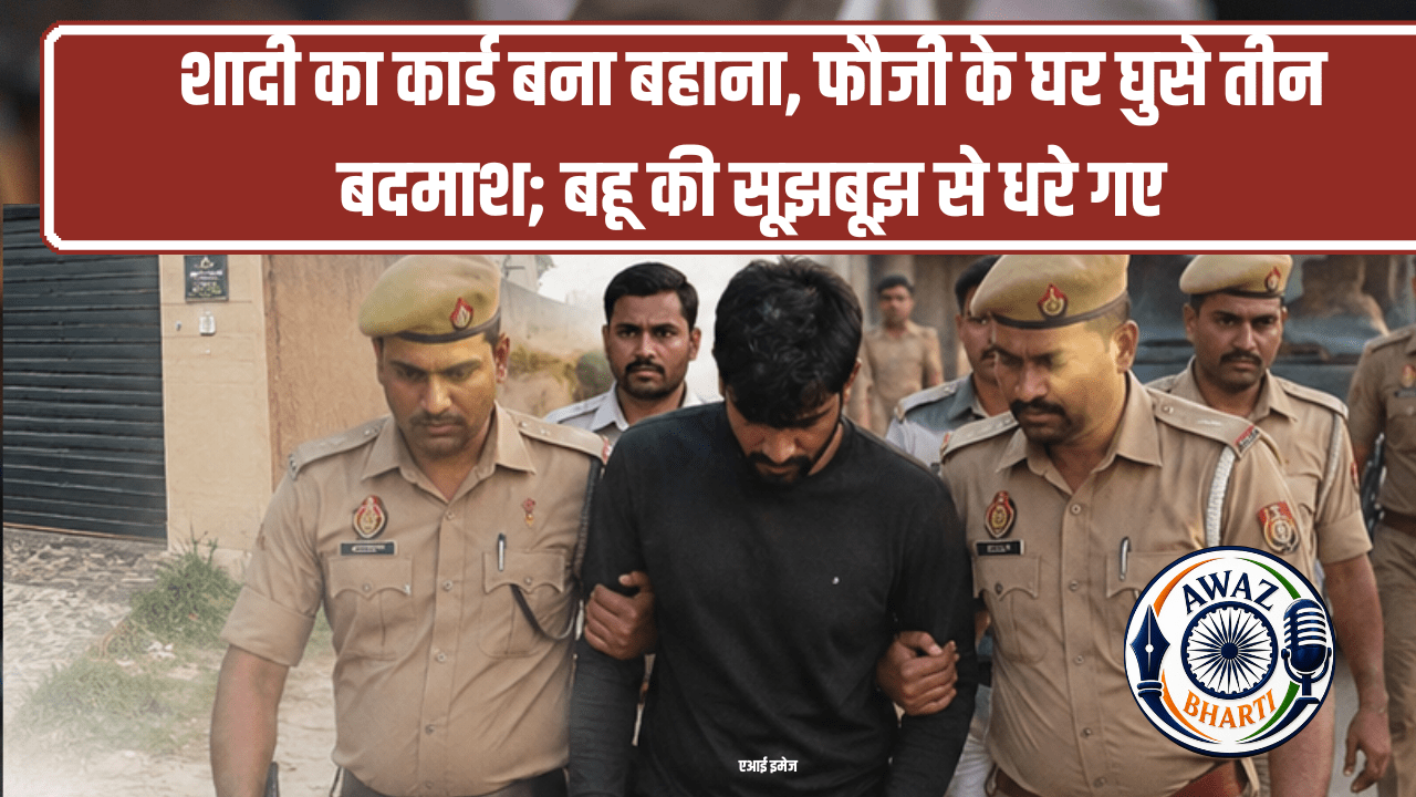 CRIME NEWS: बहू की बहादुरी से नाकाम हुई लूट, दो घंटे की मुठभेड़ के बाद तीन बदमाश गिरफ्तार