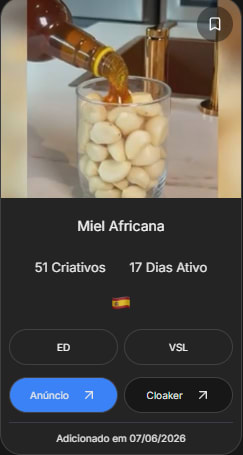 Criativo de alta performance espionado pela AdEscala