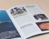 Saddle stitched newsletter booklet