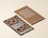 Woosah rectangular kraft hang tags