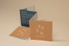 Two accordion folded brochures 