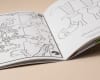 closeup of a coloring book