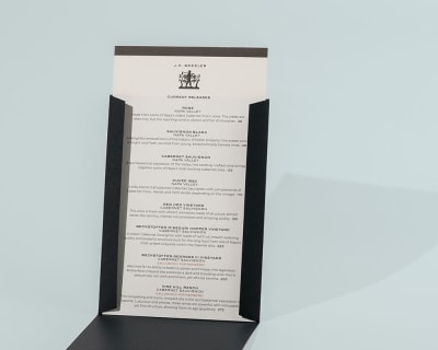 Sell sheet horizontal folded card 