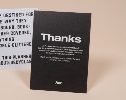Thank You For Being Careful Indigo Printed Card Thank You For Being Careful Indigo Printed Card