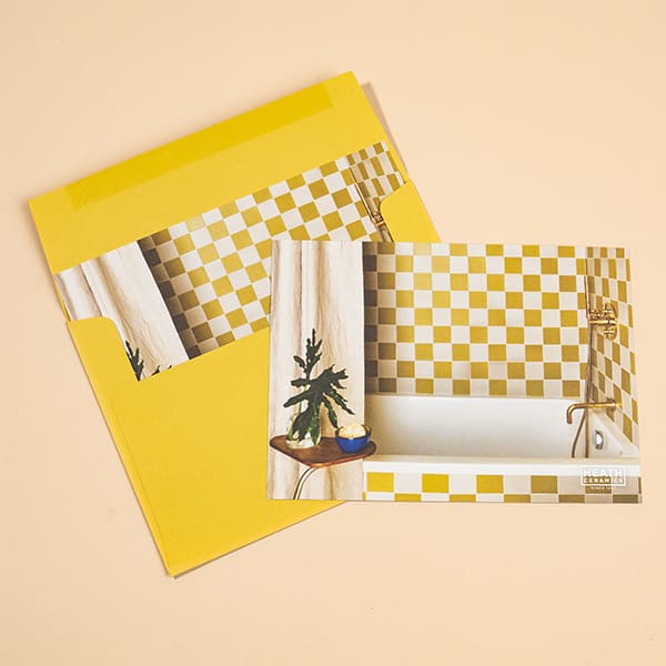 Custom printed envelope and cards