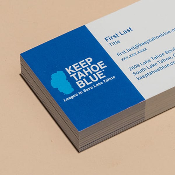 Keep Tahoe Blue business card template