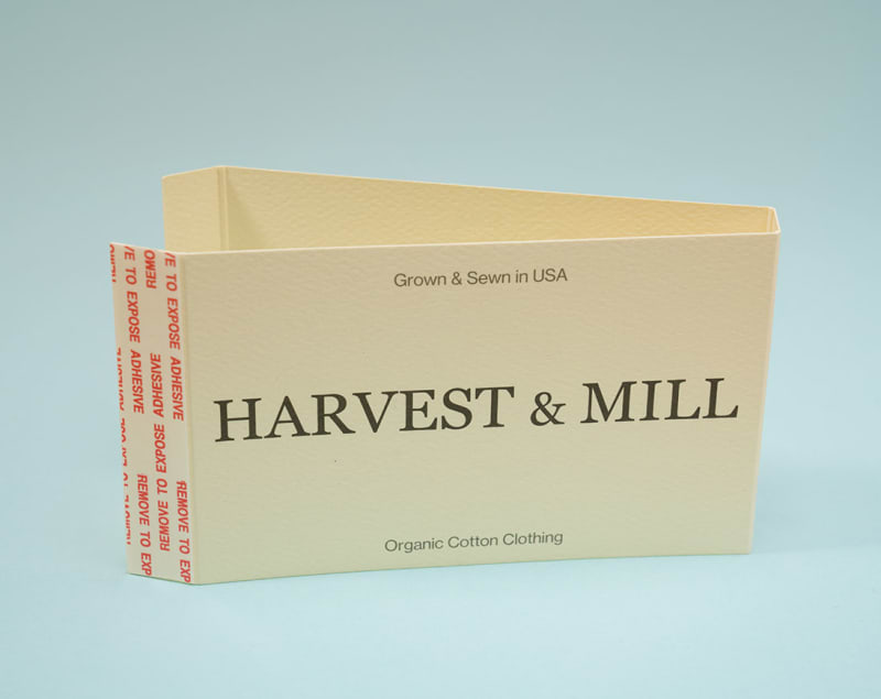 Open Harvest & Mill belly band with sticky tape