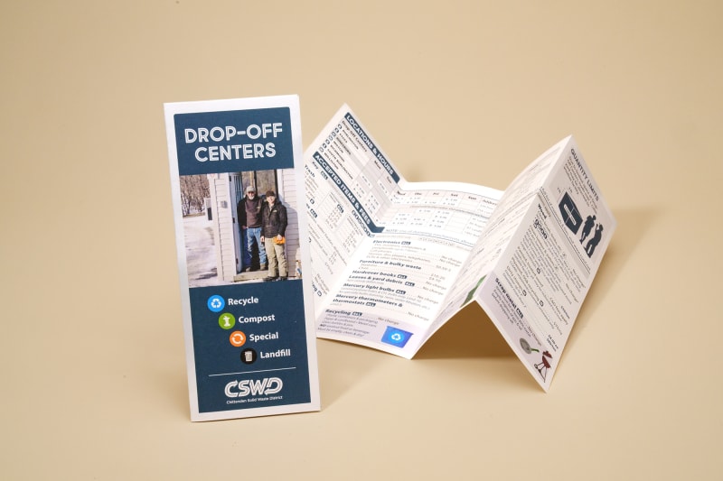 CSWD double parallel fold brochures