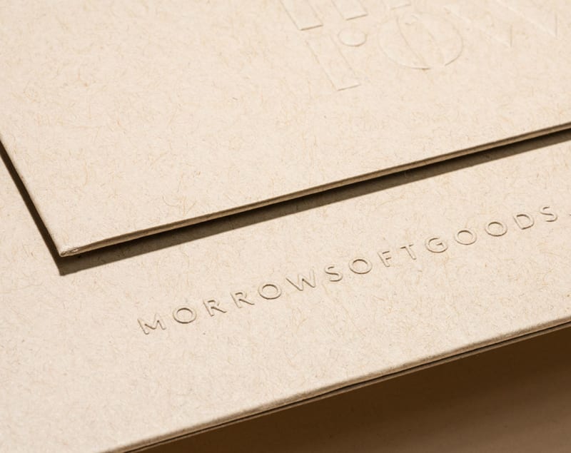 Embossed Kraft folder