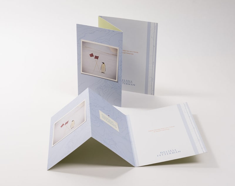 z-fold greeting card