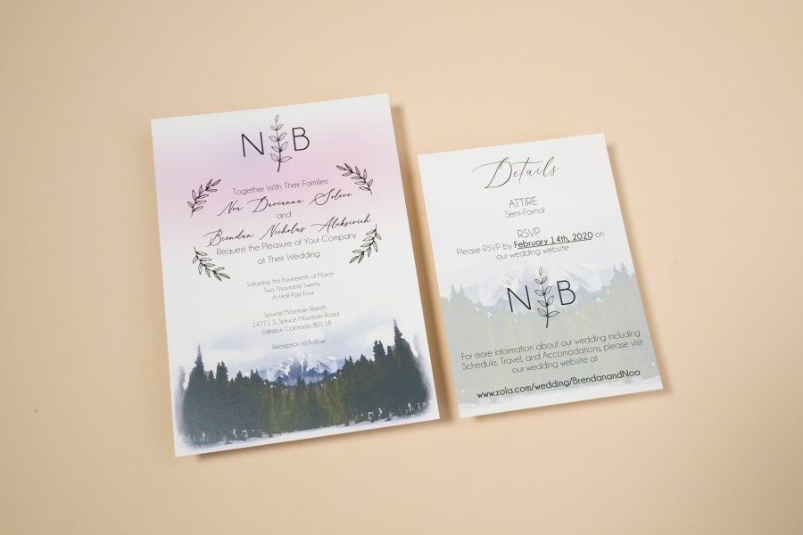 Custom Invitations with RSVP Card — photo 1
