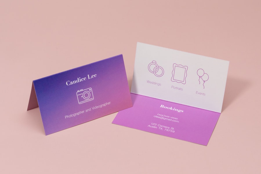 Fold Over Business Card — photo 1