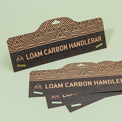 Custom die cut kraft cards