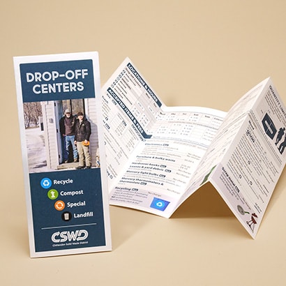 CSWD double parallel fold brochures