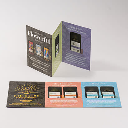 z-folded card