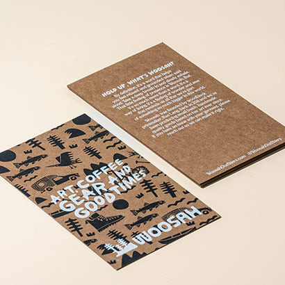 Woosah rectangular kraft hang tags