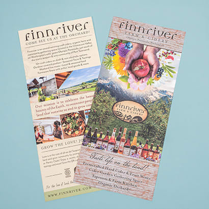 Finnriver Farm and Cidery rack cards