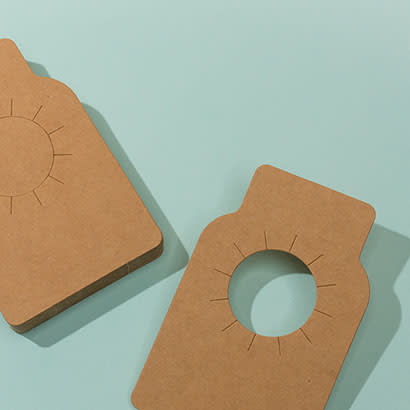 Kraft bottle tag