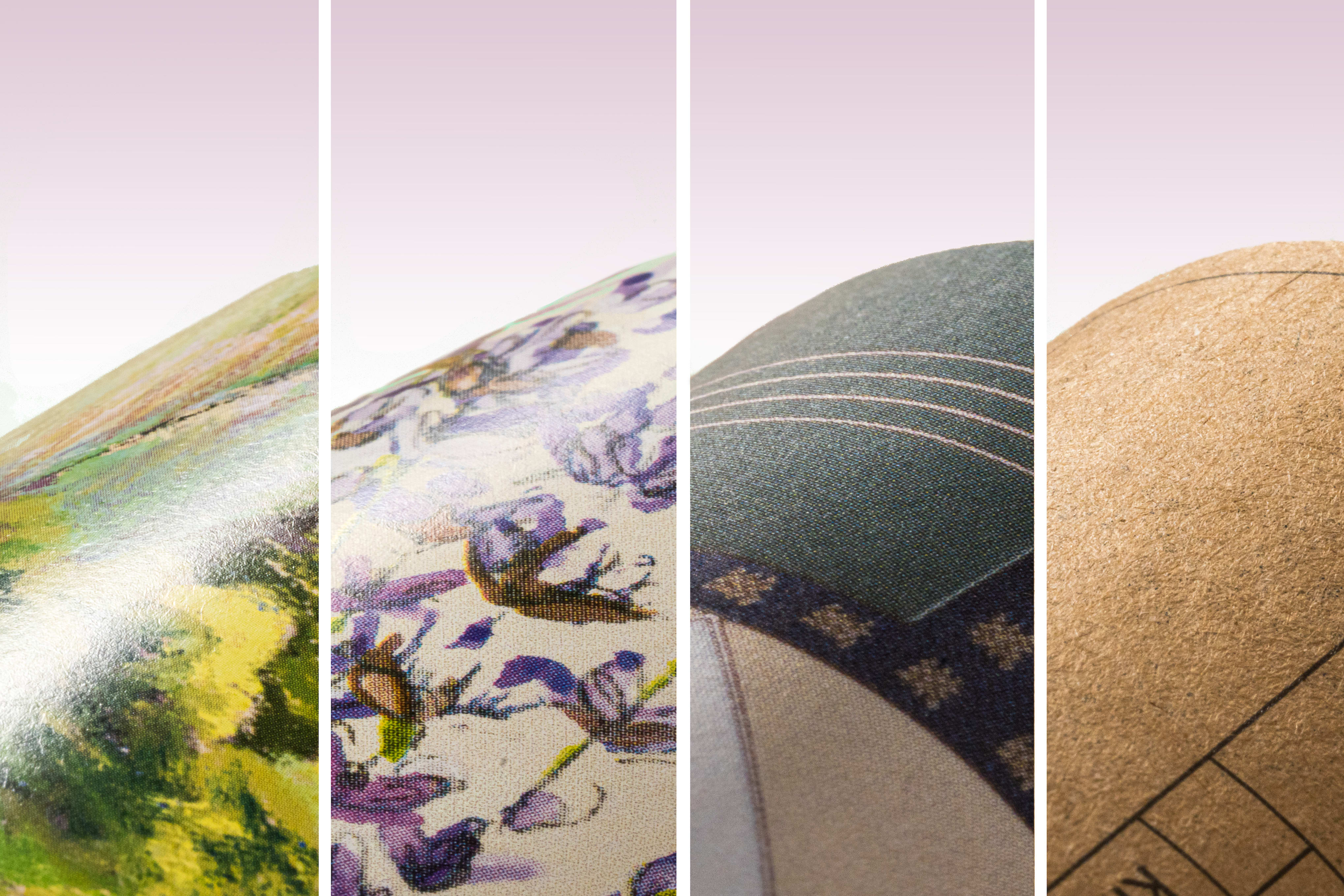 Recycled paper swatches