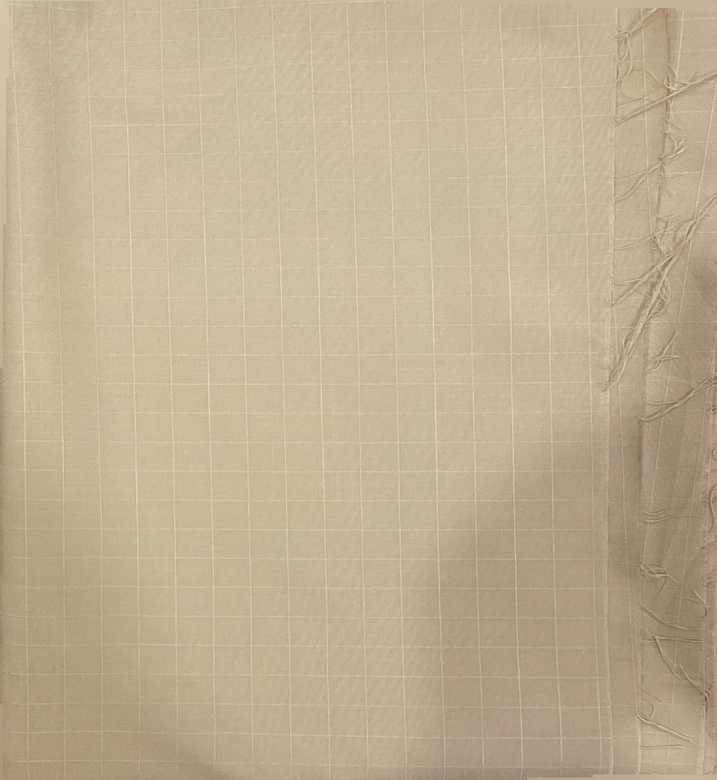 Beige Windowpane Check - Men’s Unstitched Wash & Wear Suit 3