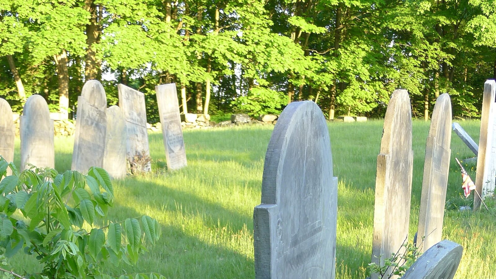 headstones in a green massachusetts cemetery (file image)
