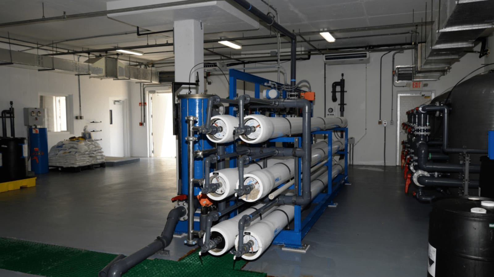 water pipes at a treatment facility (file image)