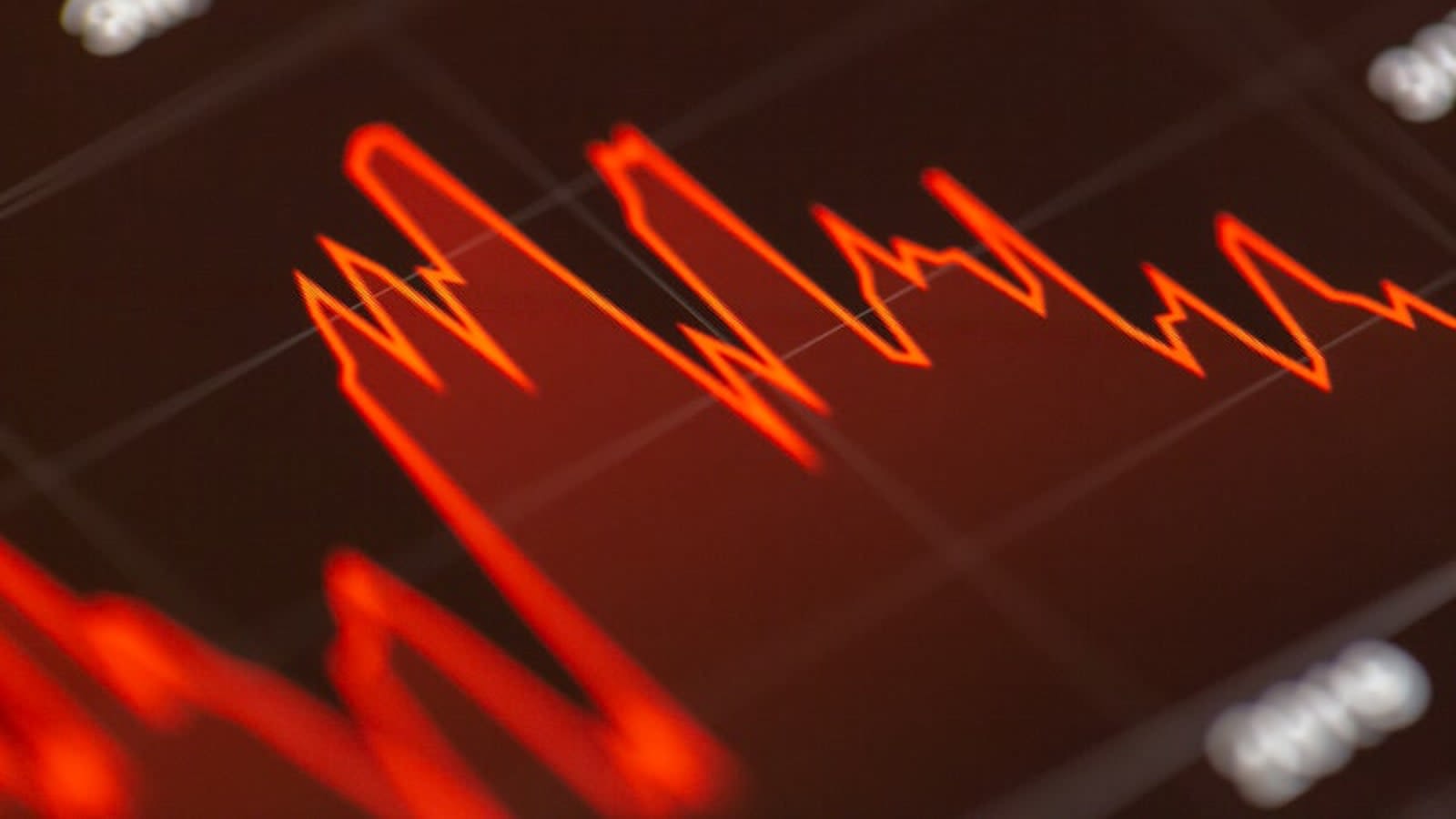 trading terminal screens showing falling stock prices (file image)