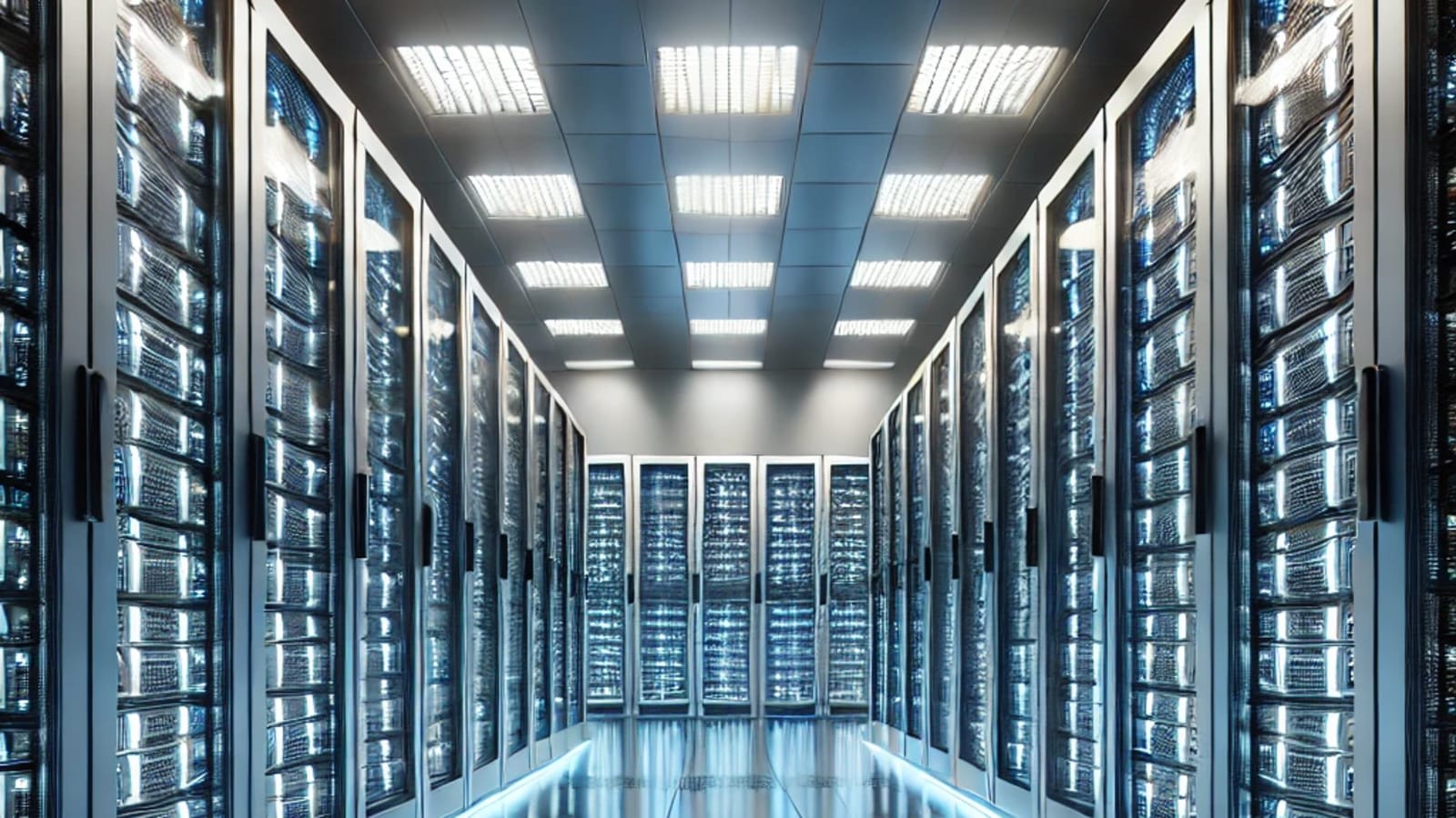 modern financial data centre server racks (file image)