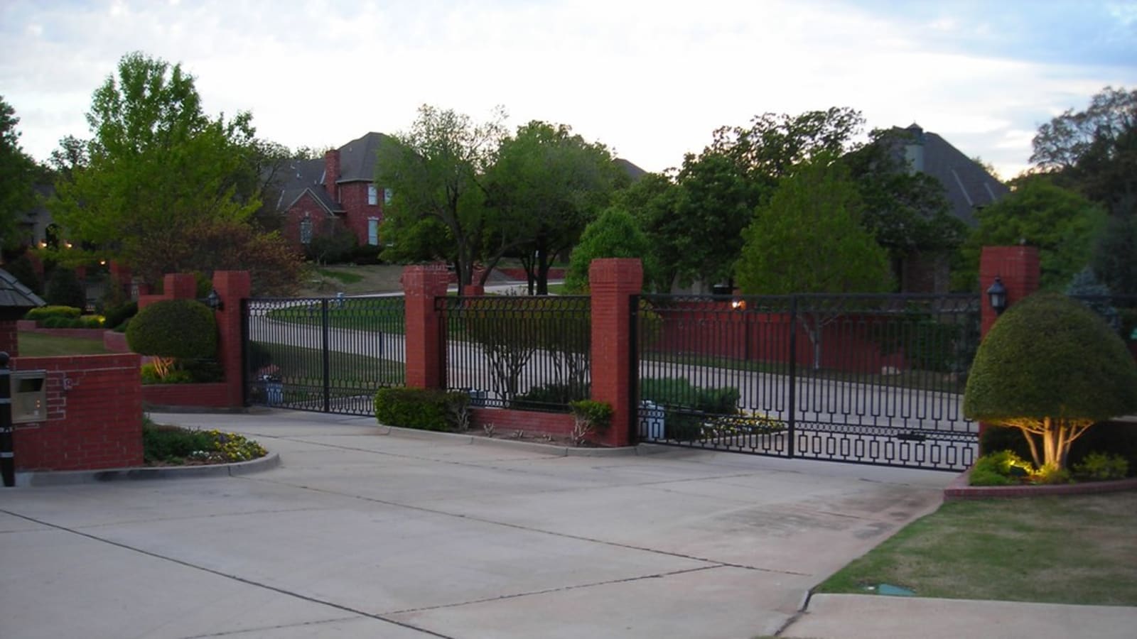 entrance gate to a california condominium development (file image)