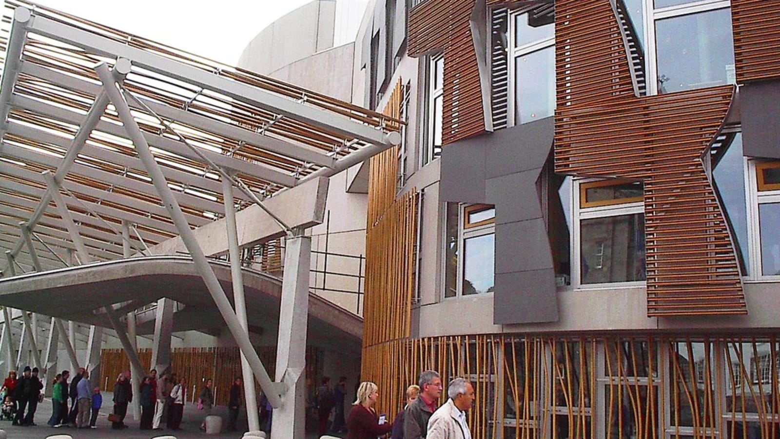 the exterior of the scottish parliament building in edinburgh (file image)