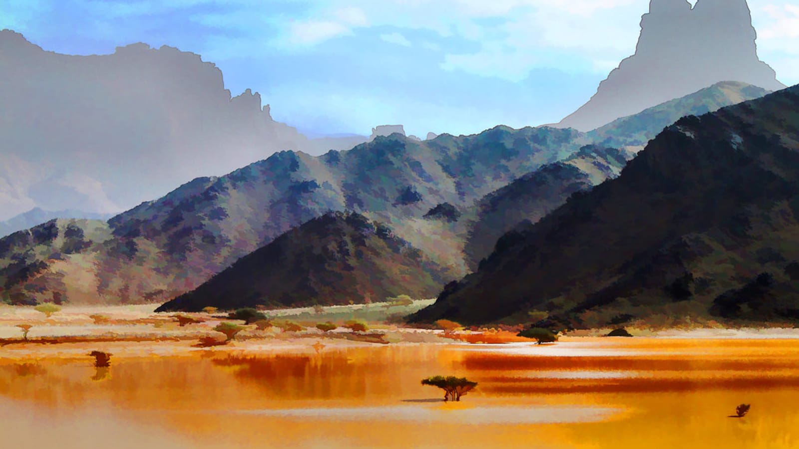 charred oil infrastructure in desert landscape (file image)