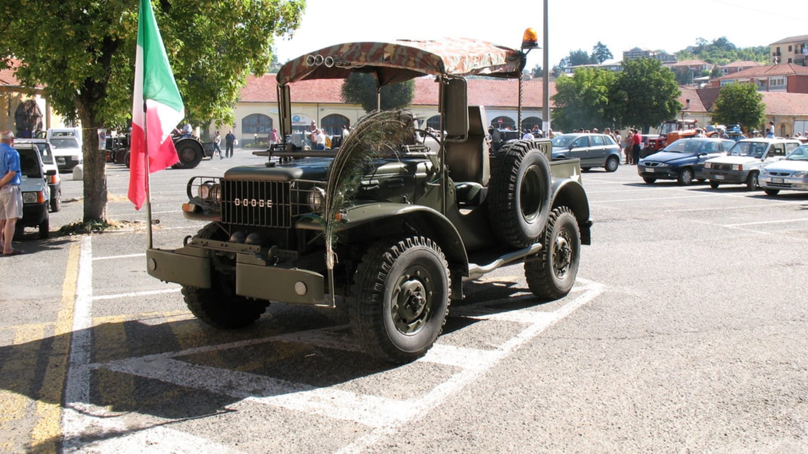 military vehicle on a rural road (file image)