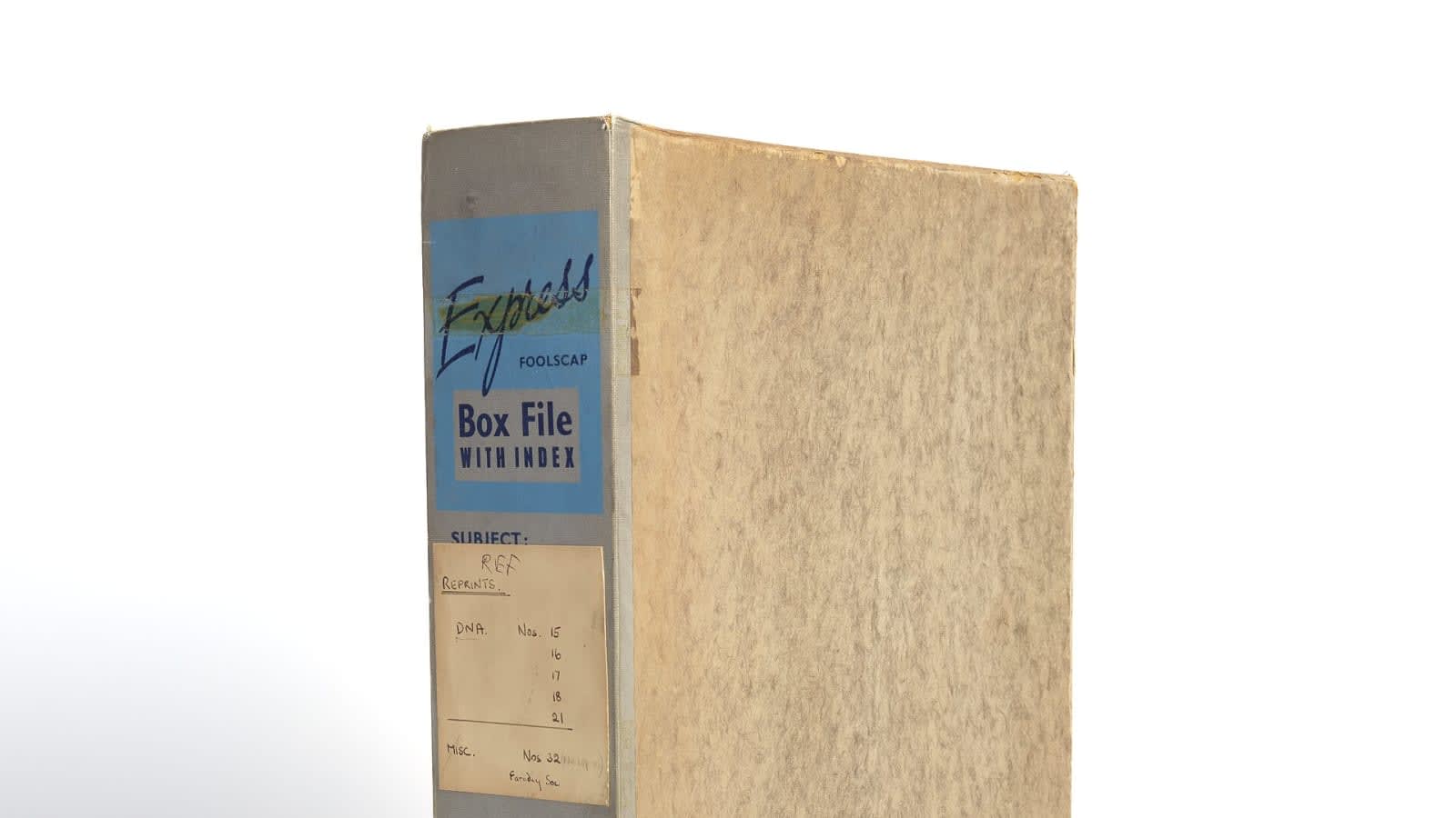 File box belonging to Rosalind Franklin