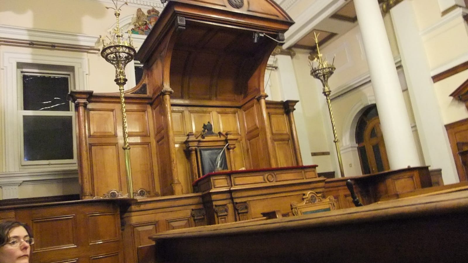 courtroom interior with judge and defendant (file image)