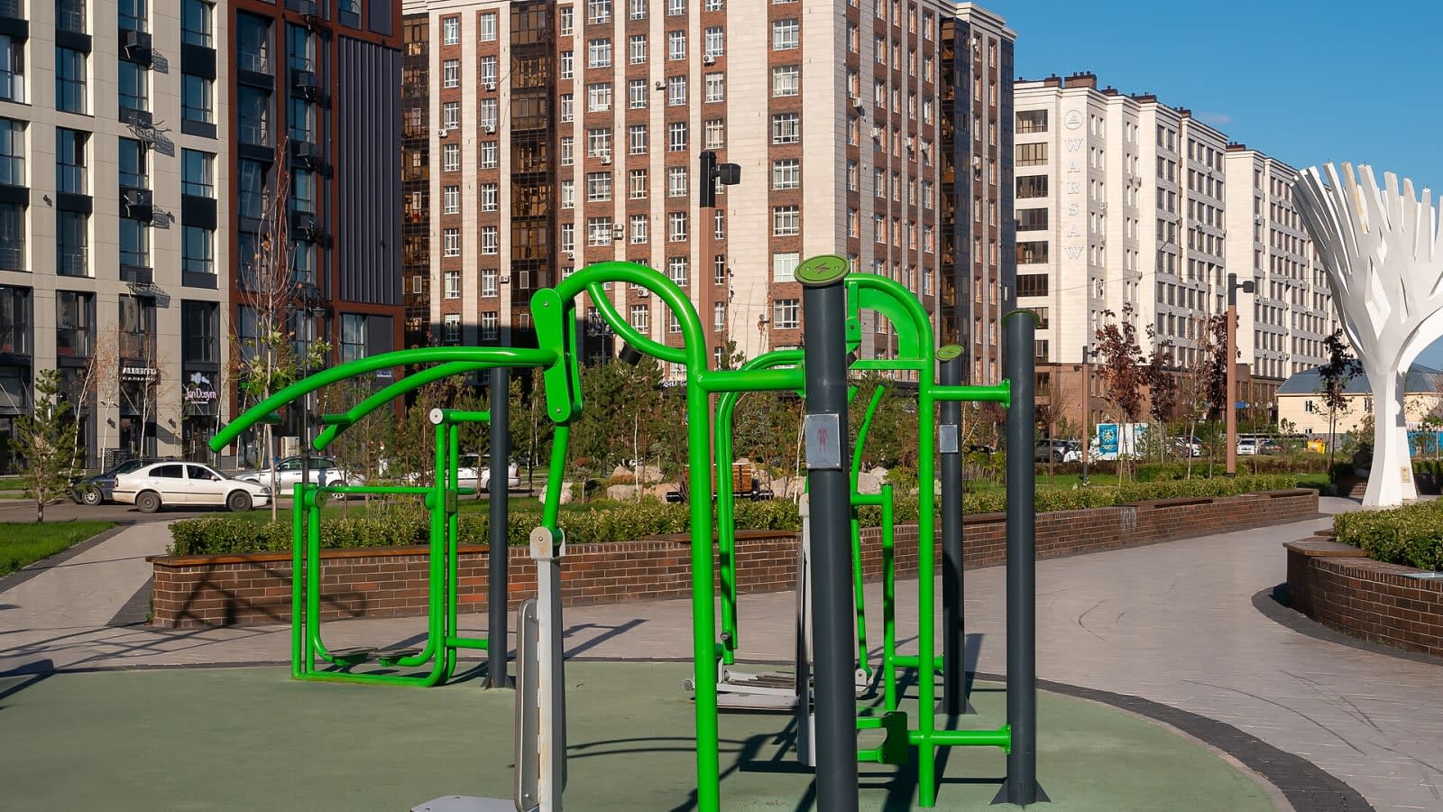 indoor fitness racing arena with workout equipment (file image)