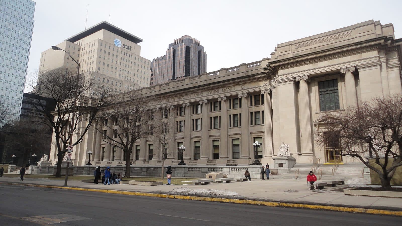 exterior of a federal courthouse (file image)