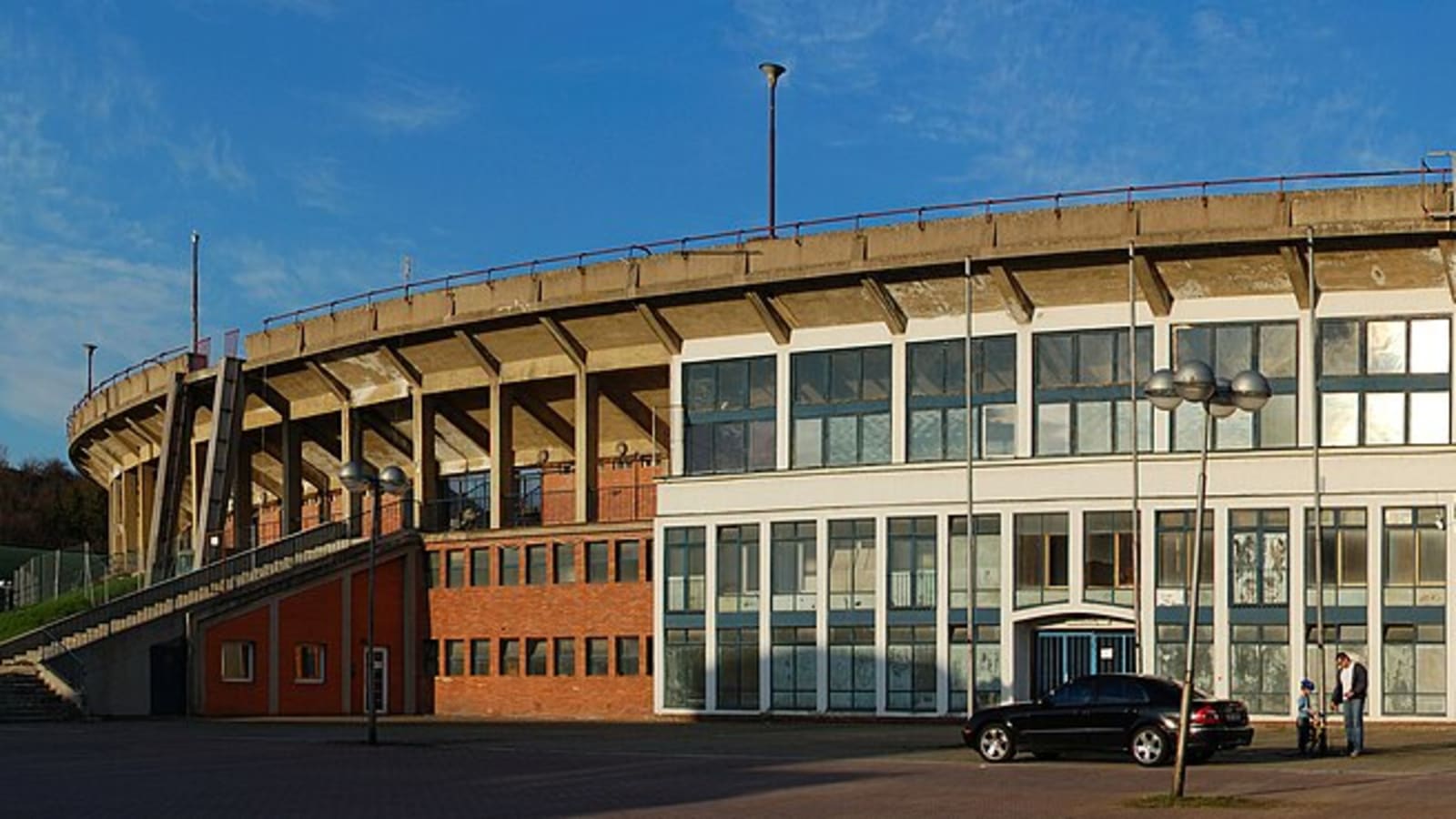exterior view of a small spanish football stadium (file image)