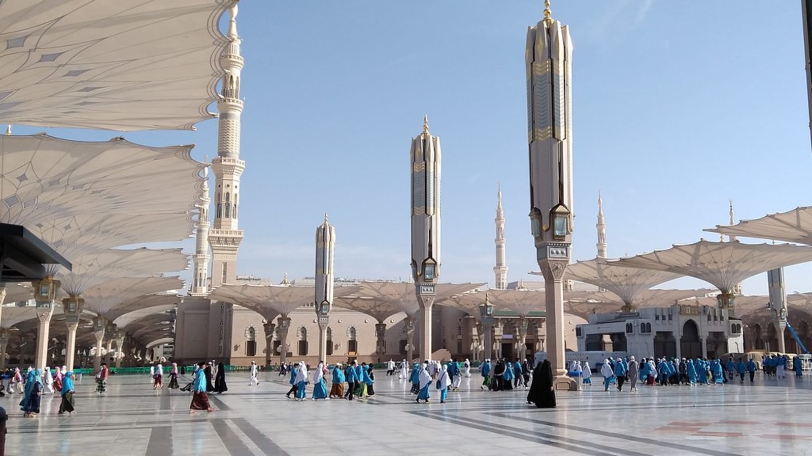 pilgrims walking around the kaaba inside the grand mosque in mecca (file image)