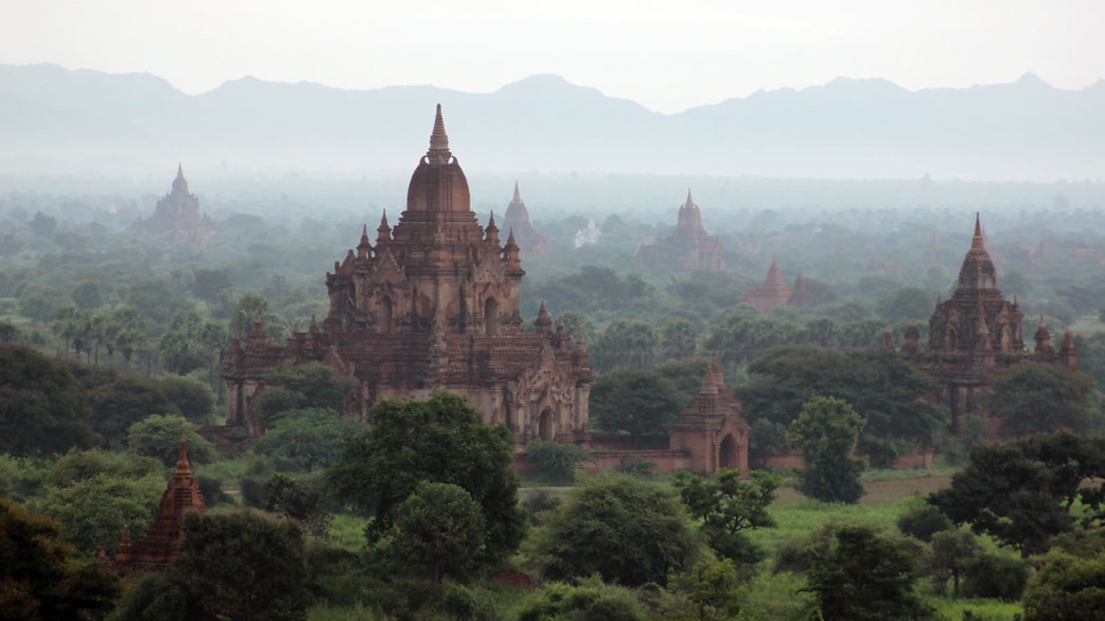 a large white stone spiritual temple complex in rural india (file image)
