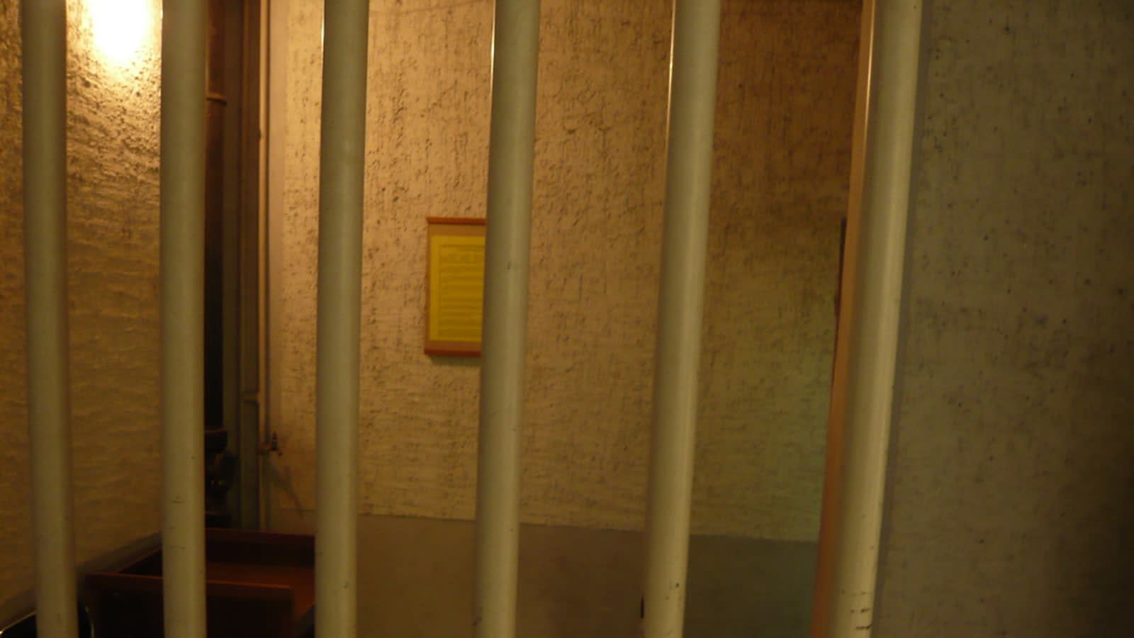 the brick exterior walls of a british prison (file image)