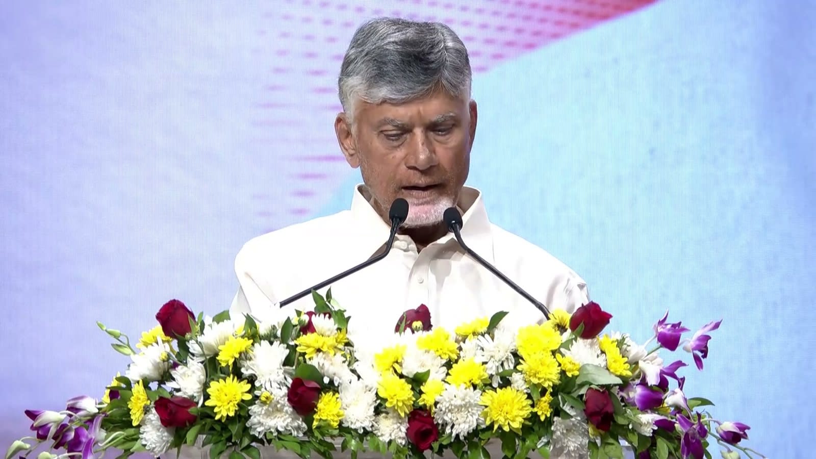 Chief Minister N Chandrababu Naidu delivers the keynote at the PanIIT Andhra Pradesh Summit 2026