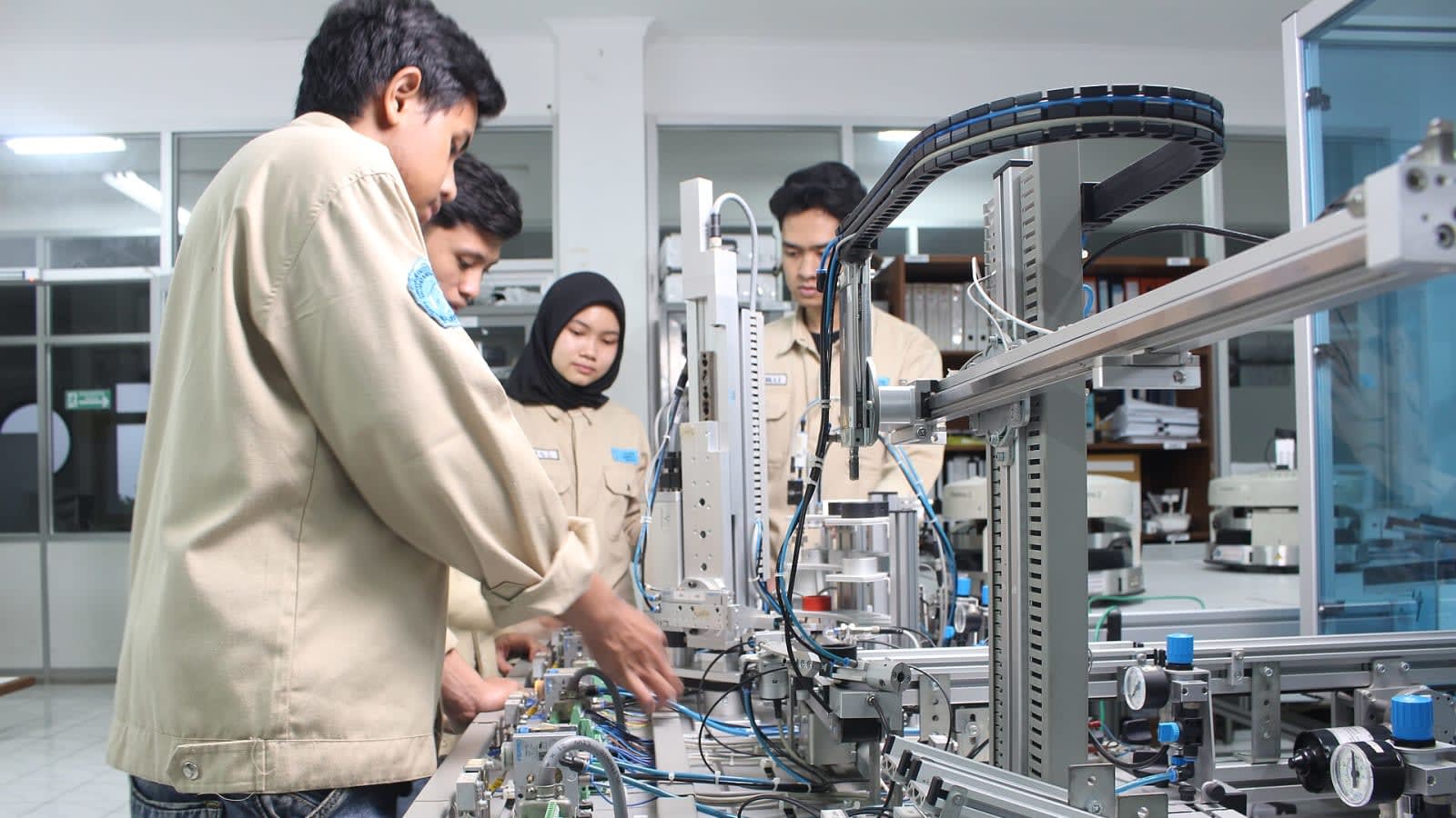 robotics data lab with motion‑capture suits (file image)