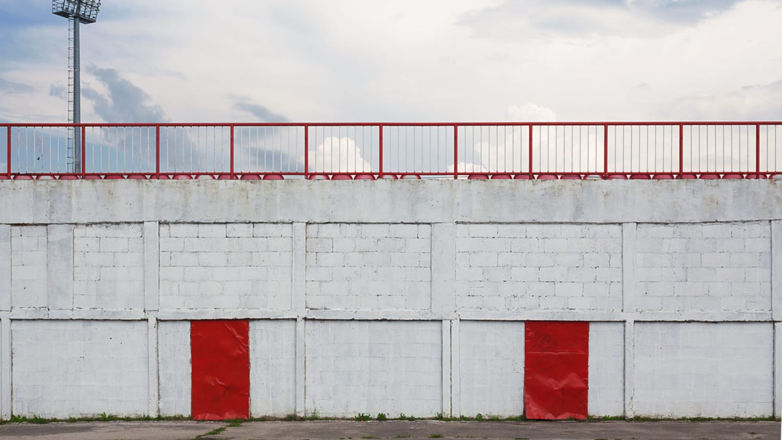exterior view of a modern football stadium (file image)