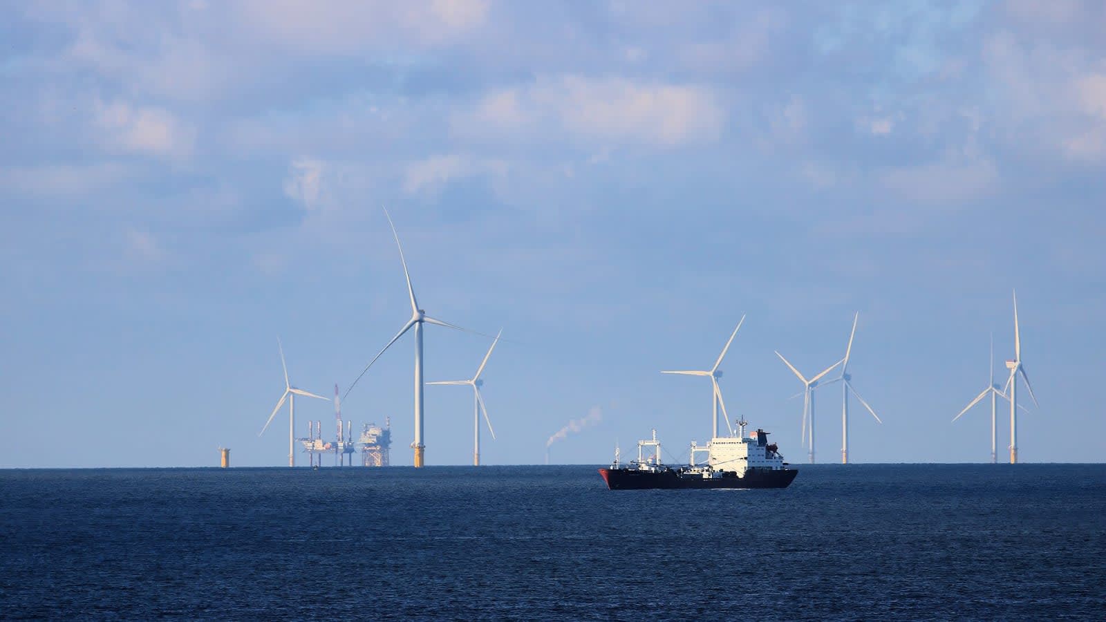 oil tanker anchored in calm coastal waters (file image)
