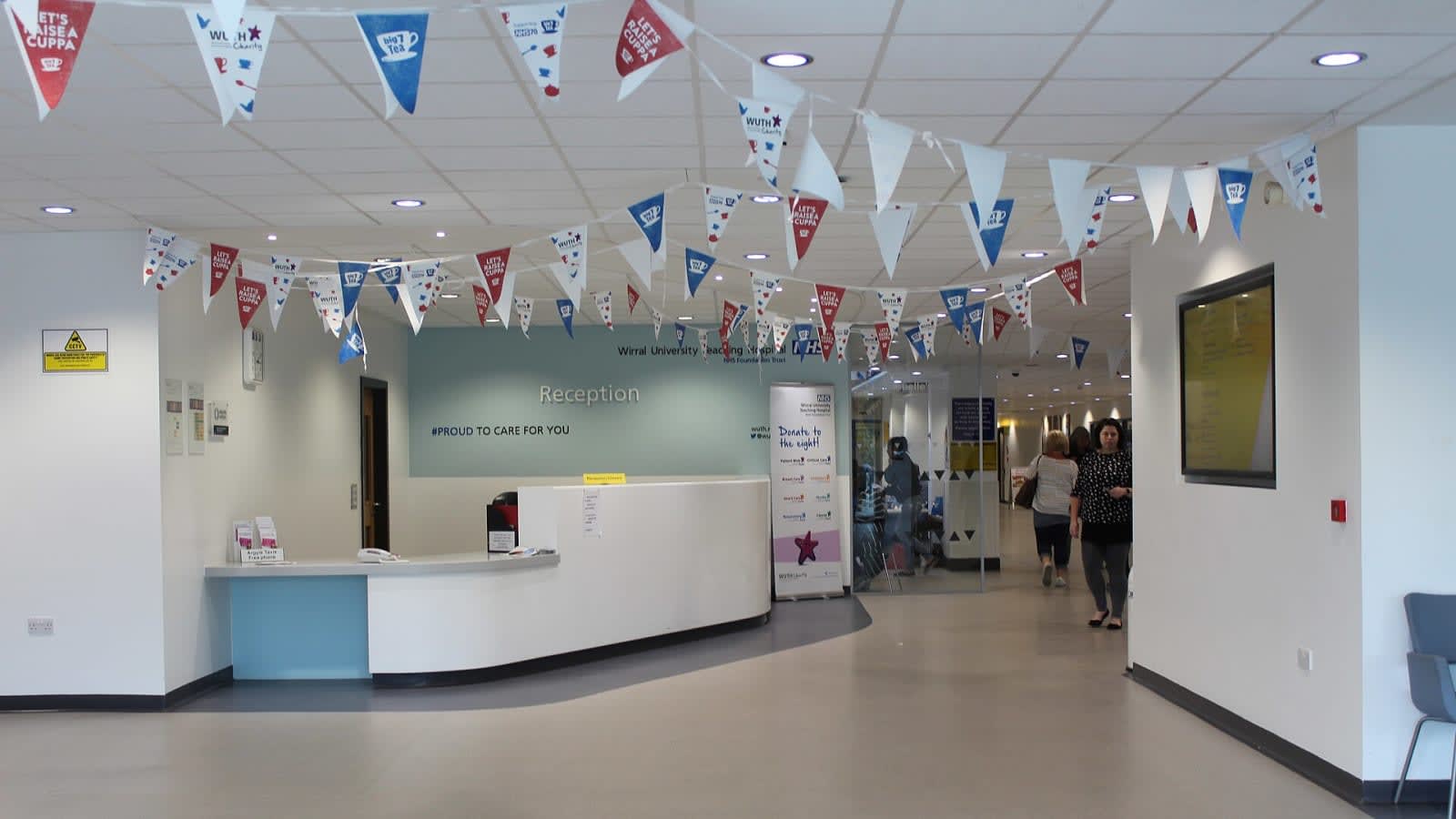 hospital reception desk in medical centre (file image)
