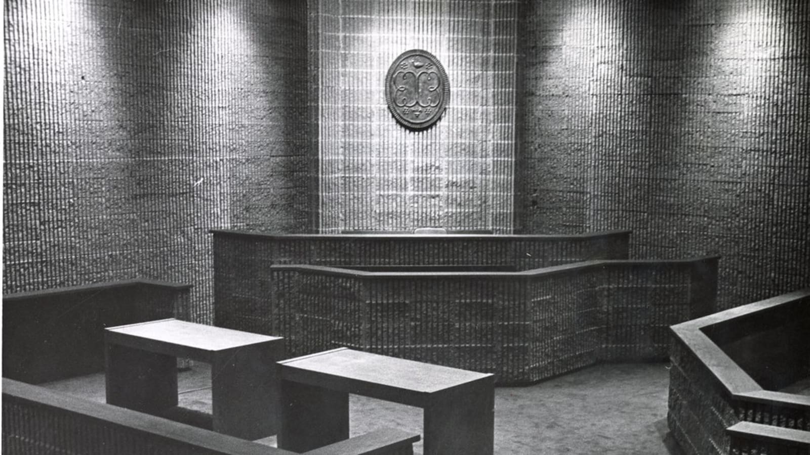 interior of an empty indian courtroom (file image)