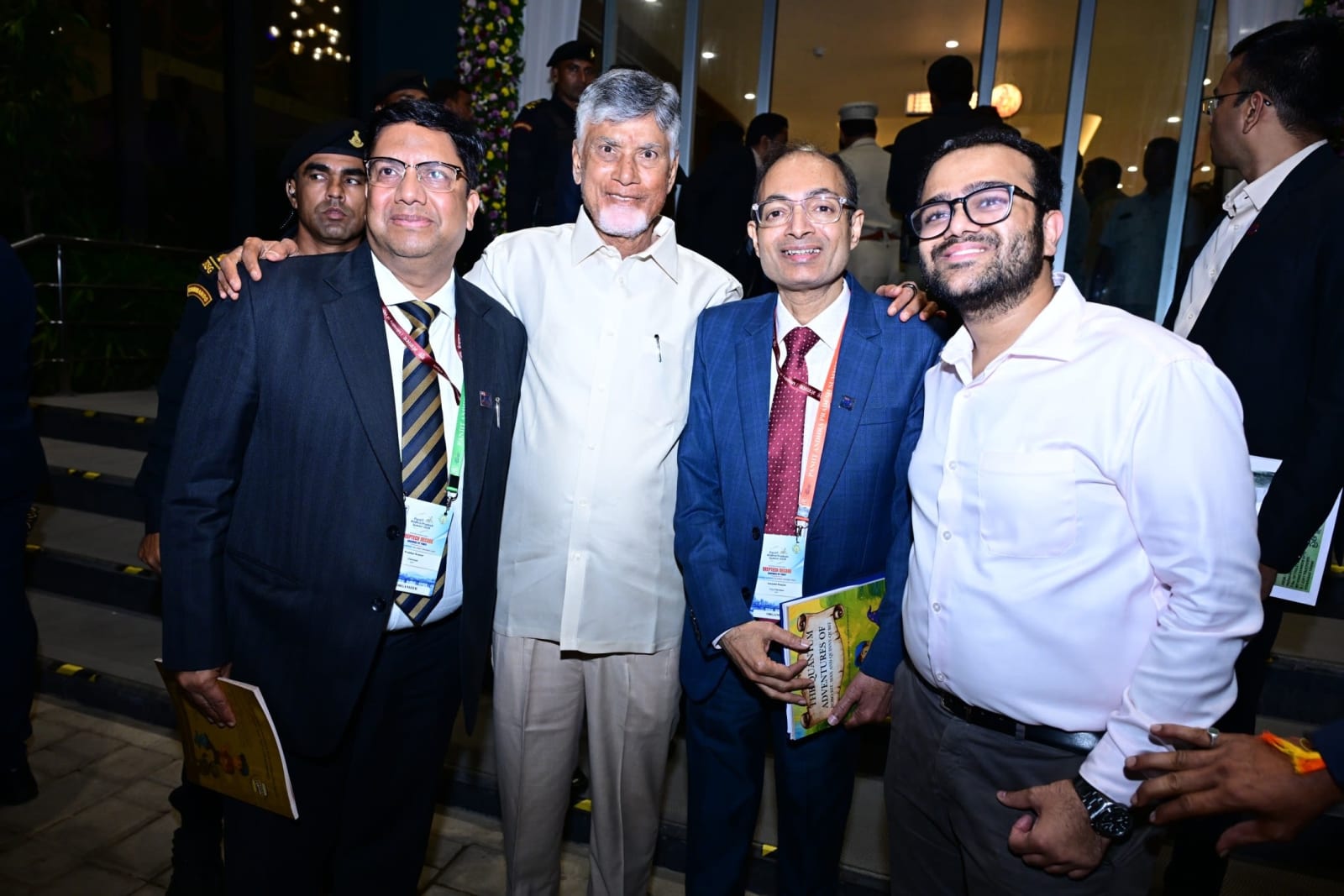 CM Chandrababu Naidu with the PanIIT Chairman, and other core members