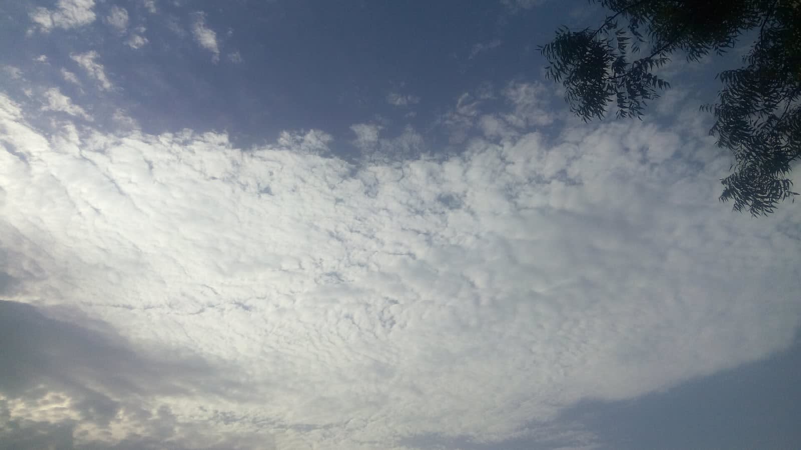 cloudy sky over agricultural fields (file image)
